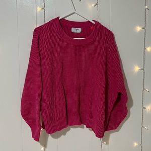 Hot Pink Heavy Knit Old Navy Sweater
